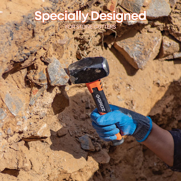 Groz 2 lb Head Drilling Hammer with 11 inch Fiberglass Handle 36560