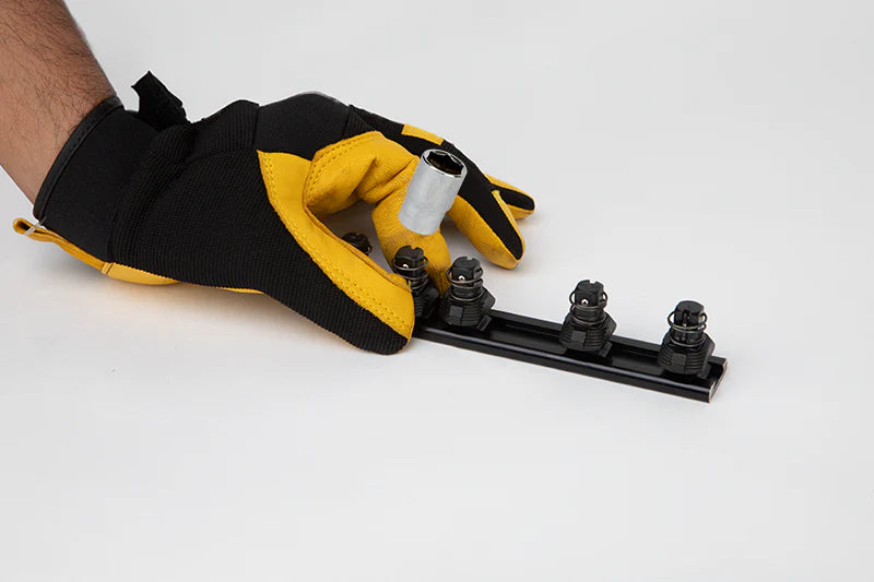 Groz Quick Release Socket Rail, 12 Clips - 3/8", 1/4", or 1/2" Drive Size 40945