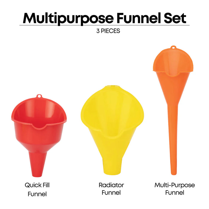 Groz Three Piece Funnel Set 42006