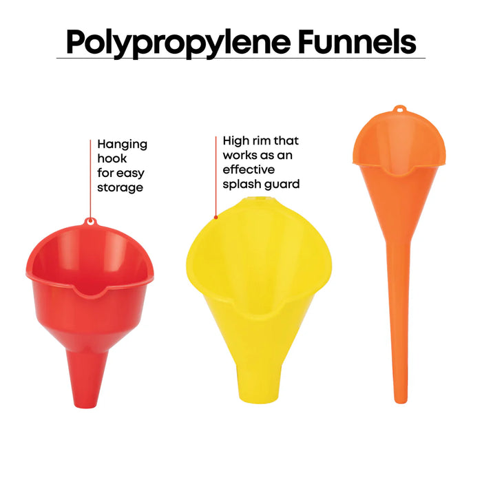 Groz Three Piece Funnel Set 42006