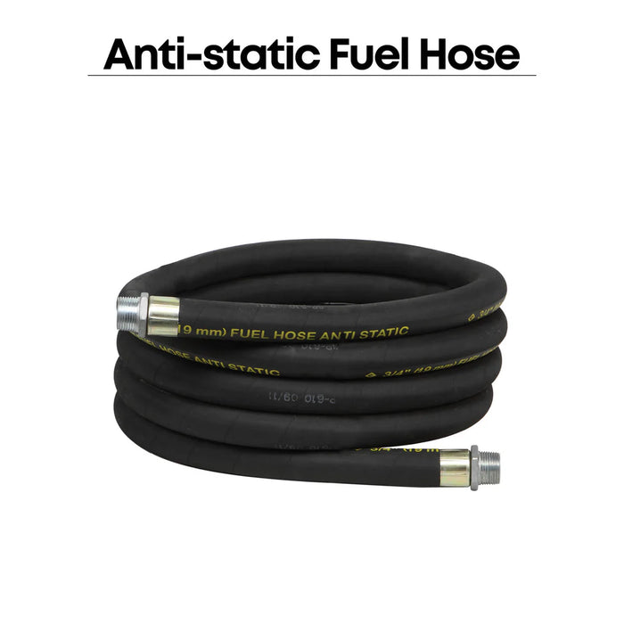 Groz 20' Replacement Anti-Static Fuel Hose, 1" NPT 44089