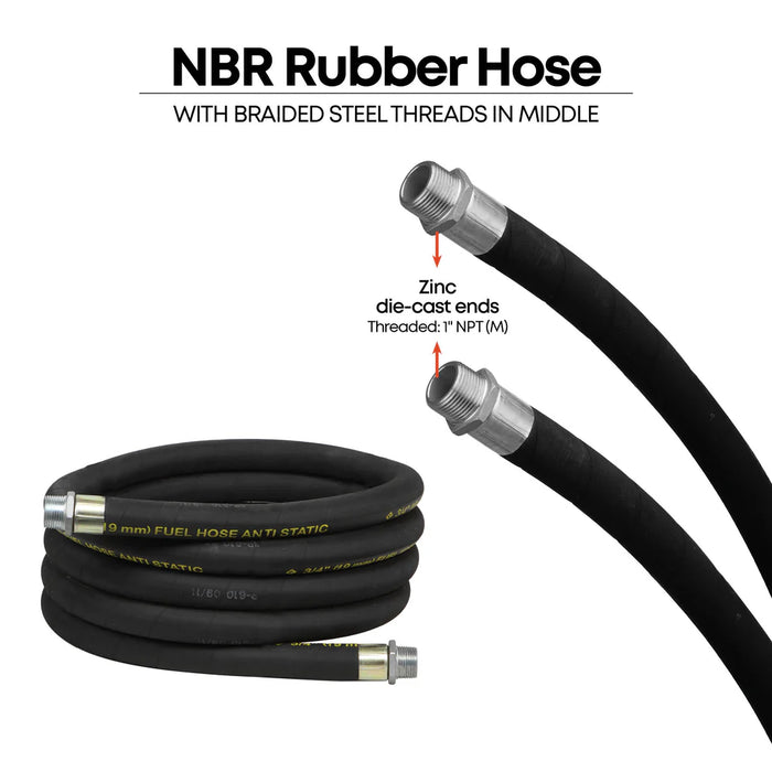 Groz Replacement Anti-Static Fuel Hose 44074