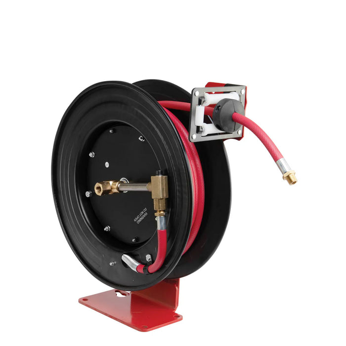 Prolube Single Arm Air and Water Hose Reel, Low Pressure - 3/8" or 1/2" NPT Hose 47923
