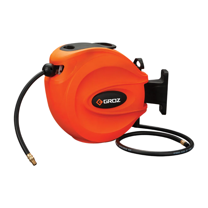 Groz Air and Water Hose Reel in Plastic Casing 47940