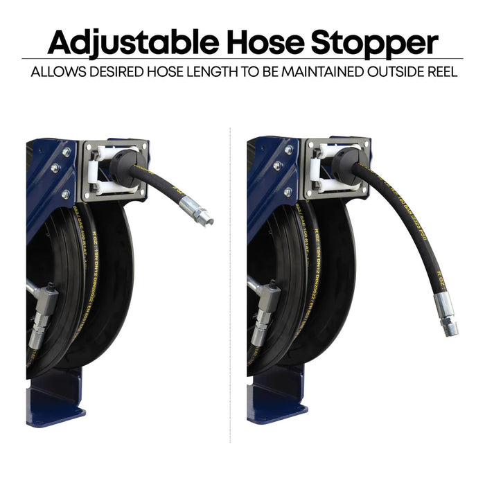 Prolube Dual Arm Oil Hose Reel, Medium Pressure - 32 or 49 Feet Long Hose 47973