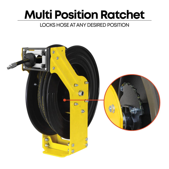 Prolube PROLUBE Dual Arm Grease Hose Reel, High Pressure, 32' Long Hose, 1/4" NPT 47990