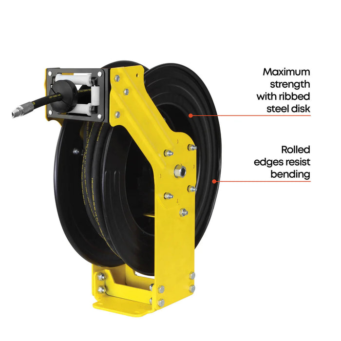 Prolube PROLUBE Dual Arm Grease Hose Reel, High Pressure, 32' Long Hose, 1/4" NPT 47990