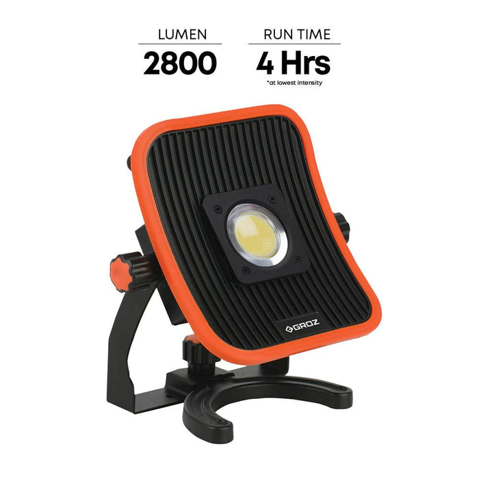 Groz Dual Power Work Light with 2800 Lumen Maximum Output 55050