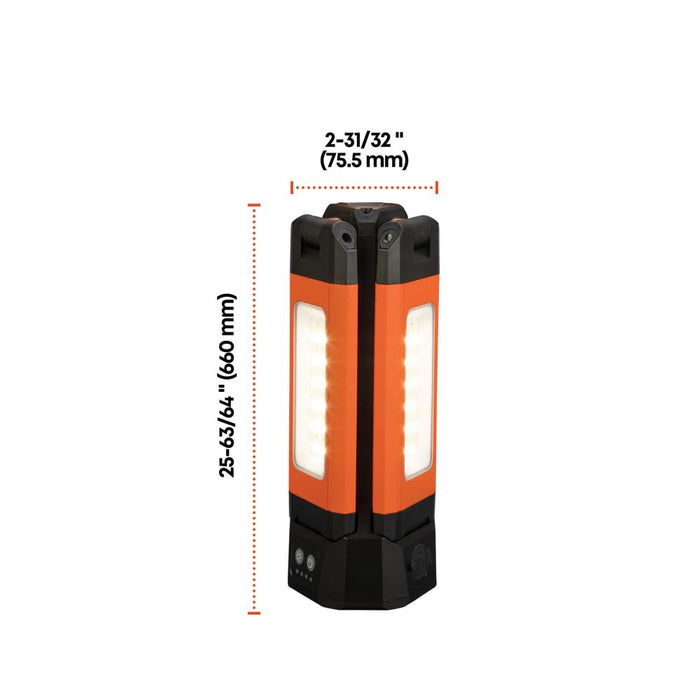 Groz Triple Headed Work Light, Warm & Cool, up to 2000 Lumens 55118