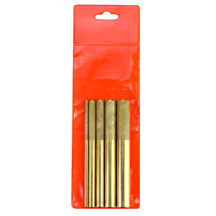 Groz Brass Drift 5 piece Punch Set, (Pack of 5) 25850