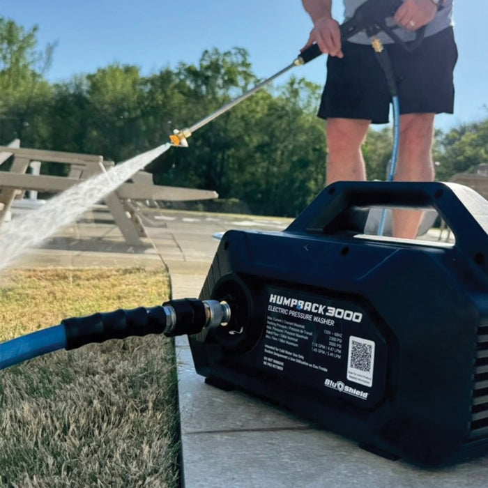 BluBird Blu Shield HumpBack Pressure Washer System – 3000 PSI | Portable Wall Mount Unit HB3000+IH