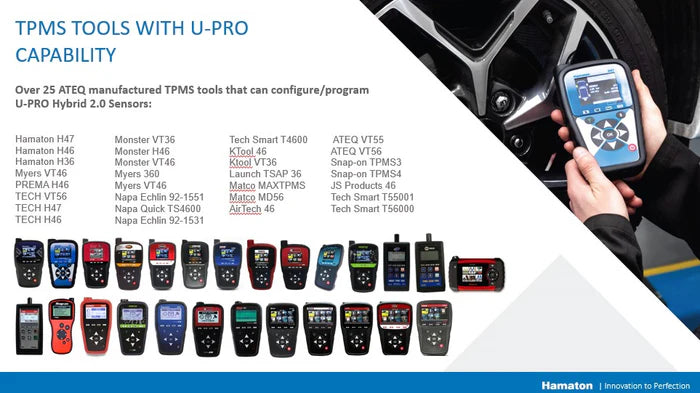 MT-RSR Hamaton H47 TPMS Tool with OBDII and 20 U-Pro Hybrid Sensors (Bundle) - Snap-in Valve HAM-B034