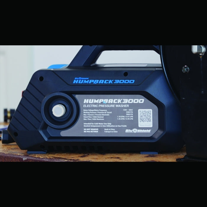 BluBird Blu Shield HumpBack Pressure Washer System – 3000 PSI | Portable Wall Mount Unit HB3000+IH