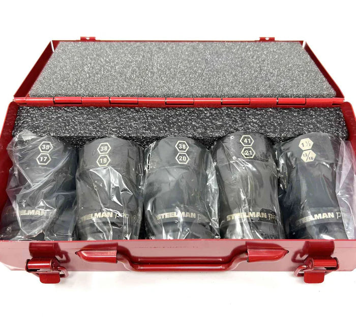 MT-RSR 5 Piece 1” DR. Combination Budd Wheel Impact Socket Set JS-79320