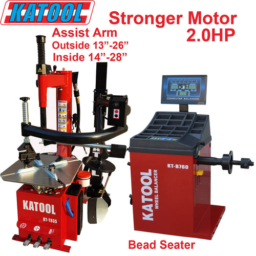 Katool KT-B760 Combo 12: Tire Changer & Wheel Balancer