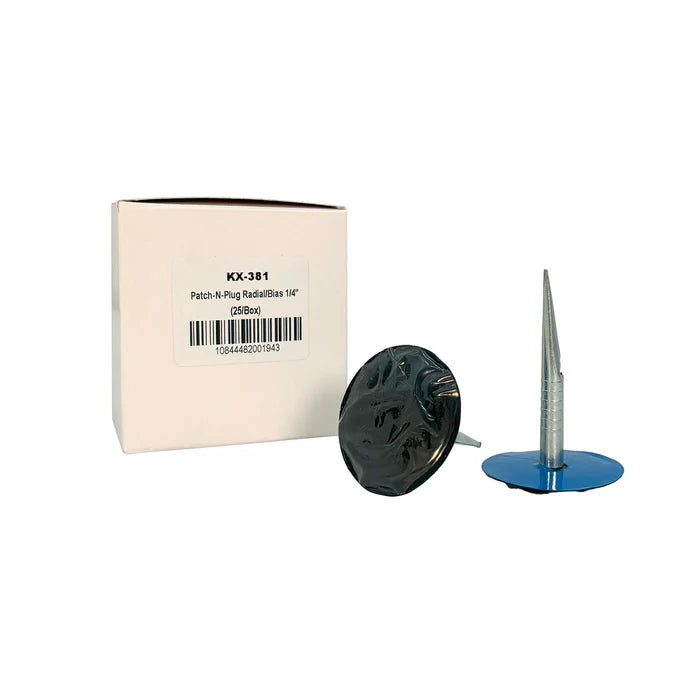 MT-RSR Kex 381 Combi-Unit, Universal, Quilled, 1/4" Stem, 1.7/8" Round Patch (25 bx) KEX-381
