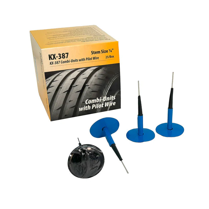 MT-RSR Kex 387 Combi-Unit, Universal, Lead Wire, 1/4" Stem, 2" RD Patch (25 bx) KEX-387