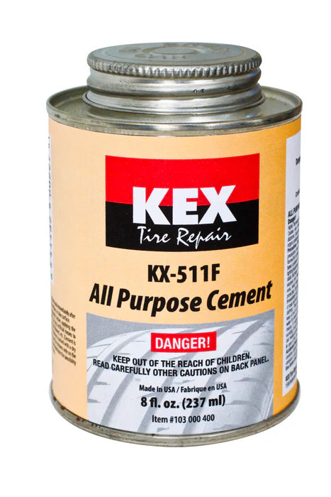 MT-RSR Kex 511F Cement, (Clear Universal), 8 oz Brush Top Can (Flammable) KEX-511F