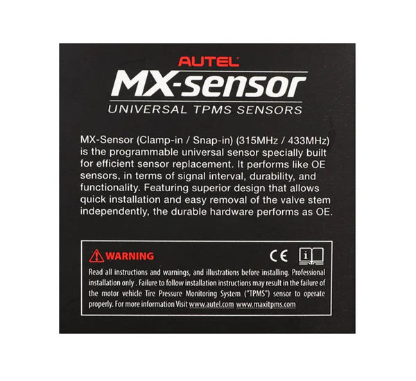 MT-RSR Repacement TPMS Valve - For Autel MX-Sensor, Metal - 4pk MX-Sensor-M