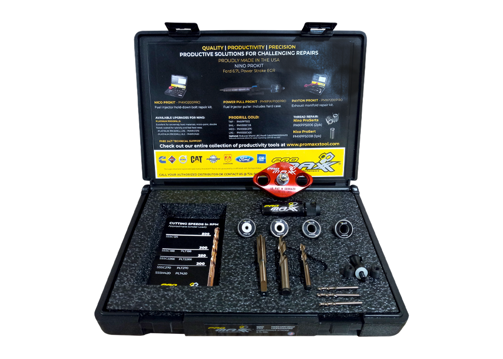 ProMAXX Power Stroke Package - ALPHA: Ford 6.7L Diesel EGR Mounting Bolt Repair & Fuel Injector Puller Kit - PMXPST500PRO