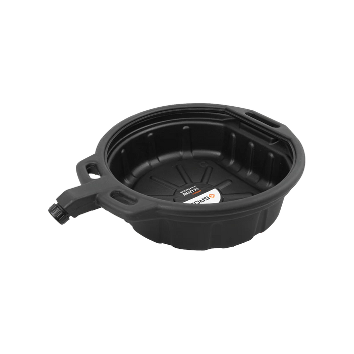 Groz Oil Drain Pan, 4.25 Gallon (16 Liter) Capacity, with Spout Cap 41960
