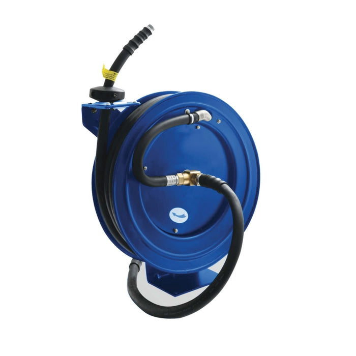 BluBird OilShield 3/4" x 35' Rubber Fuel Transfer Hose Heavy Duty Single Arm Reel OSFHR3435