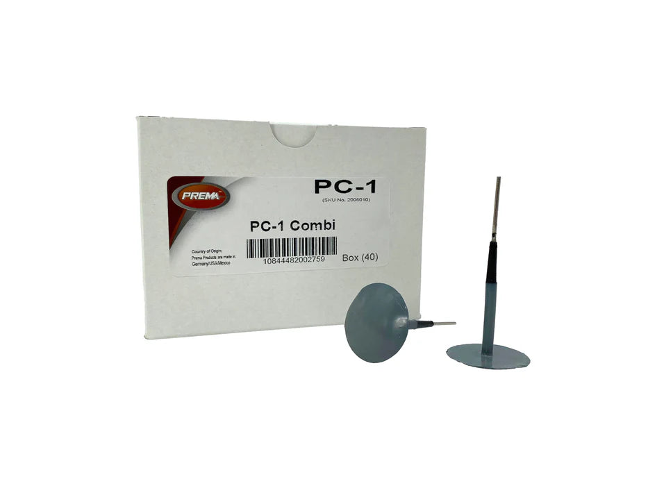 MT-RSR Prema PC-1 Combi-Unit, Universal, Lead Wire, 1/8" Injury, 1.1/4" RD Patch (40 bx) PRE-PC-1
