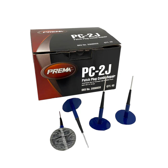 MT-RSR Prema PC-2J Combi-Unit, Universal, Lead Wire, 1/4" Injury, 1.7/8" RD Patch (40 bx) PRE-PC-2J