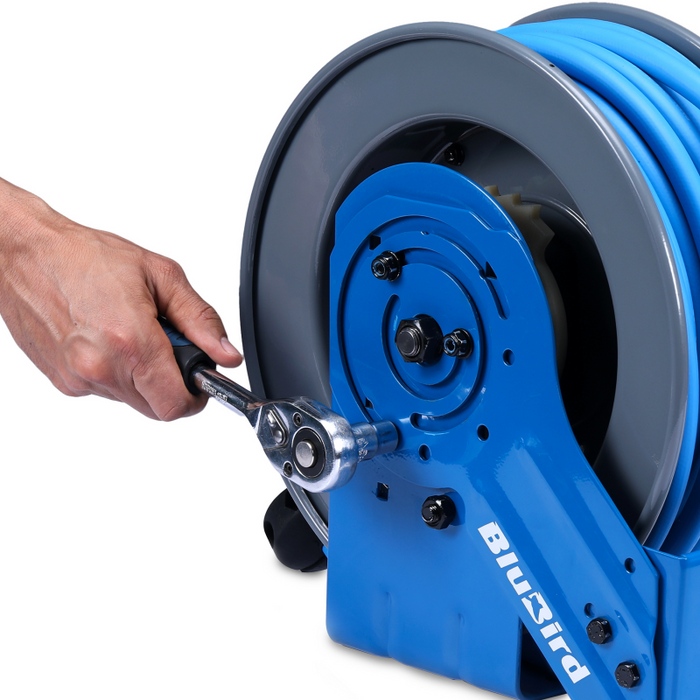 BluBird Dual-Arm Air Hose Reel All-In-One 1/2" x 50' BBRDA1250-AIO