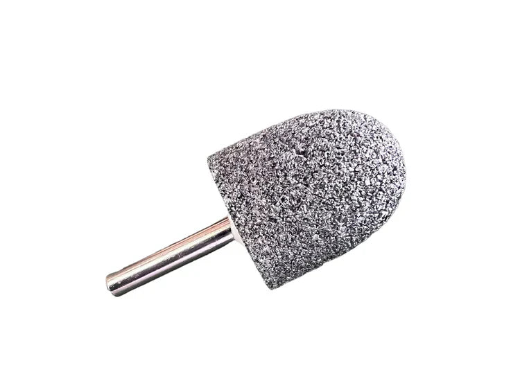 MT-RSR Buffing Stone - 24 Grit, Round/Gumdrop Shape - 1/4" Shank 14-BS24