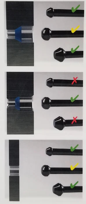MT-RSR Wide taper Stud (A) for pin plate 3.2 Long" for Wheel Balancer 4025