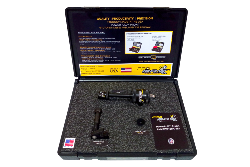 ProMAXX Power Stroke Package - ALPHA: Ford 6.7L Diesel EGR Mounting Bolt Repair & Fuel Injector Puller Kit - PMXPST500PRO