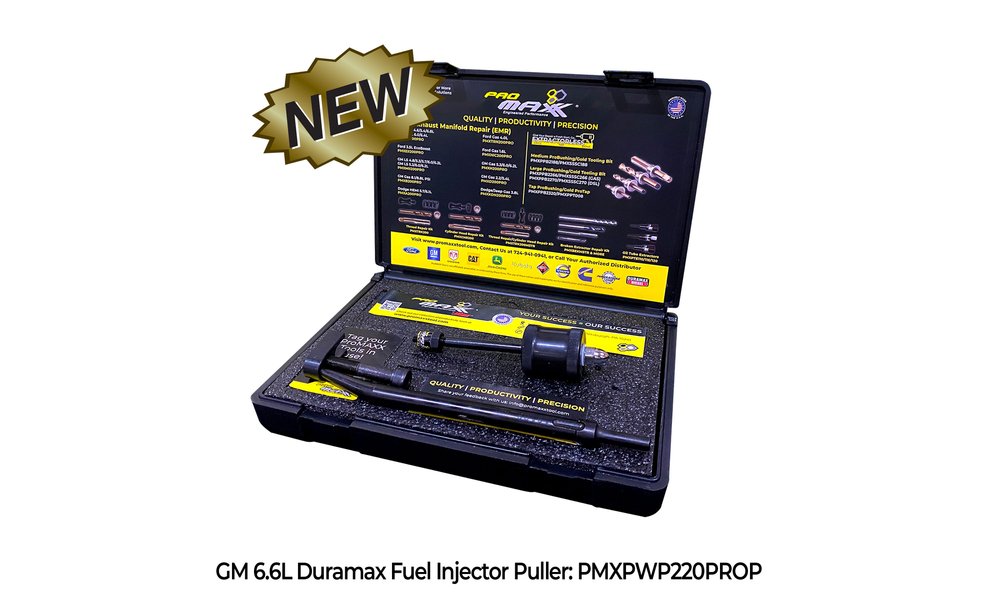 ProMAXX PMXPHR120KIT GM 6.6L DURAMAX DIESEL FUEL INJECTOR PULLER W/OPTIONAL AIR HAMMER-POWERED PUNCH / SLIDE HAMMER OPTIONS - POWERPULL 220