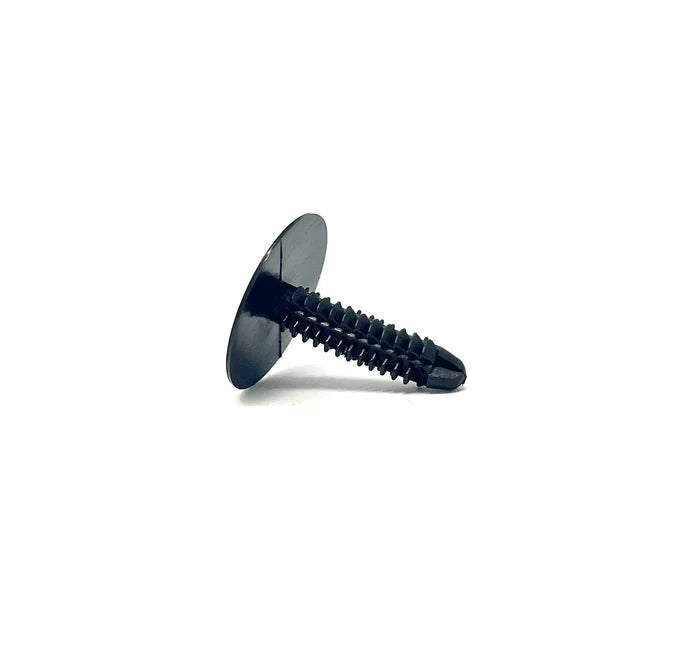 MT-RSR Black Nylon Shield Retainers - 1/4" Hole 1" Head 1 1/16" Stem (Pack of 25) RC-617-25