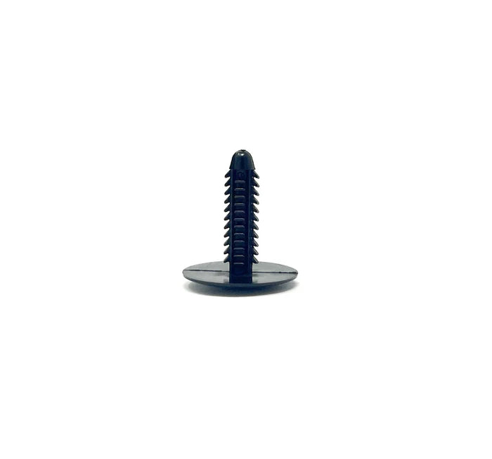MT-RSR Black Nylon Shield Retainers - 1/4" Hole 1" Head 1 1/16" Stem (Pack of 25) RC-617-25