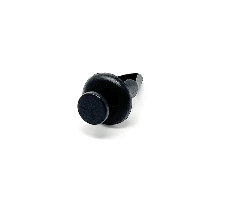 MT-RSR Black Nylon Push-Type Retainer 16mm Head Diameter 16mm, Stem Length 20mm, Fits Into 8mm Hole (Pack of 25) RC-659-25