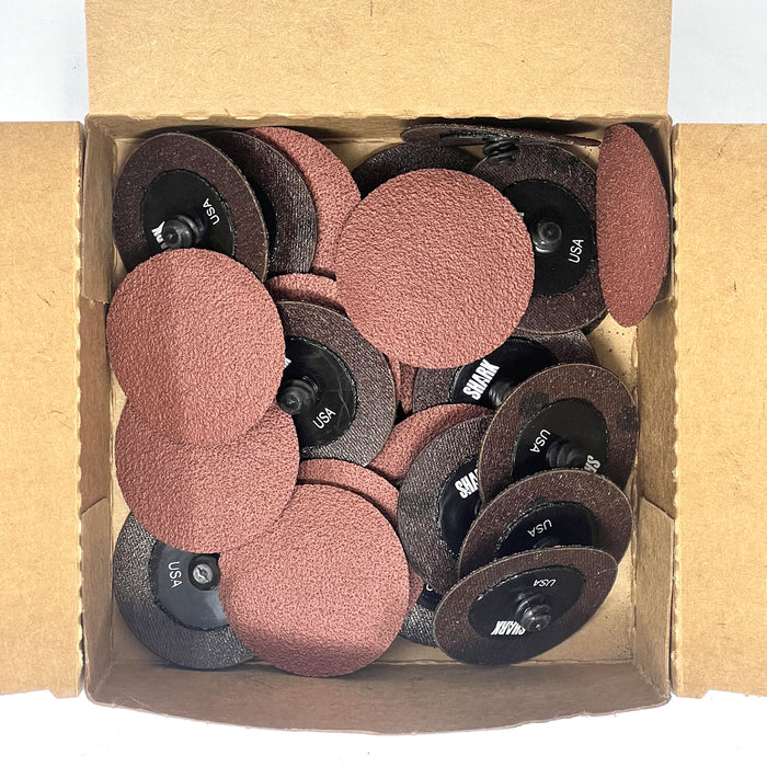 MT-RSR 2" Quick Change Aluminum Sanding Disc 50 Grit 25PK S-43222