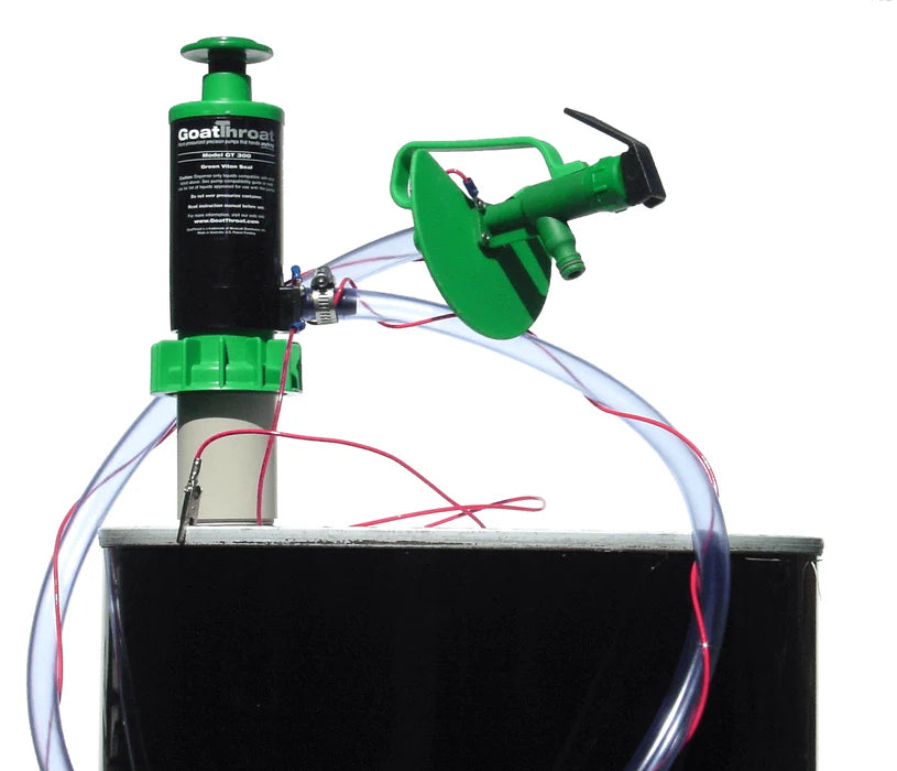 Goat Throat Groundable Drum Pump and Remote Discharge Tap with Viton Seals GTSCP.300.RT
