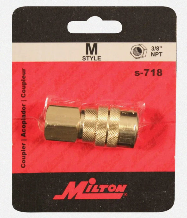 Milton s-718 718, S-718 3/8" M-Style female national pipe thread