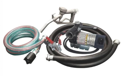 Wolflube Fuel Kit – Diesel Only – 12V – Free Flow Rate 11 gpm – With Hose and Nozzle