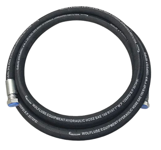 Wolflube Hose Connection Hydraulic R1 – For Oil – 1280 PSI W.P – 1” – 4′ – F1″ x F1″