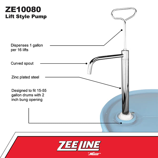 Zeeline ZE10080 - Zinc Plated Steel Pump