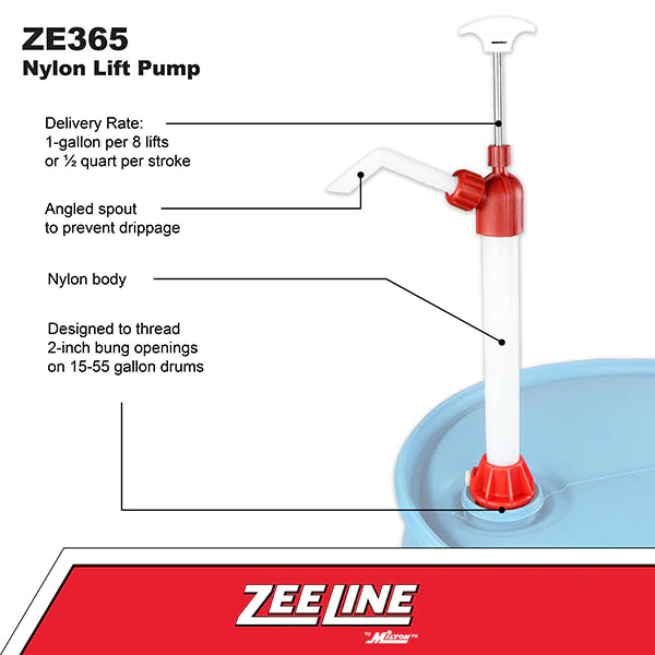 Zeeline ZE365 - Nylon Lift Pump (1 Gallon Per 8 Lifts)