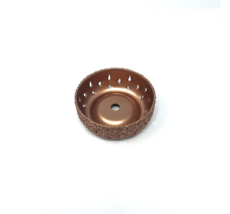 MT-RSR Copper Contour Wheel 36 Grit 4” X 1.5” AH ½” TCW415-36
