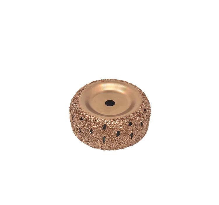 MT-RSR Copper Contour Wheel 36 Grit 4” X 1.5” AH ½” TCW415-36