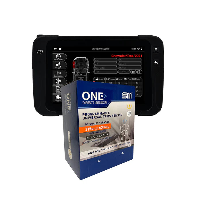 MT-RSR ATEQ VT67 TPMS Tool + 120 "One-Direct" TPMS Sensor Kit SM-VT67-120SCKIT