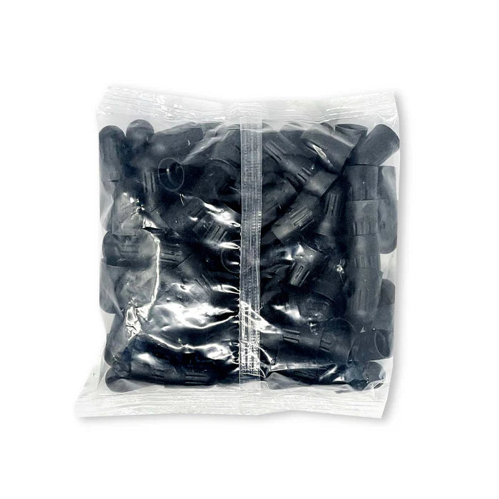 MT-RSR Long Black Plastic Valve Caps 100pcs/Bag TPS-2158