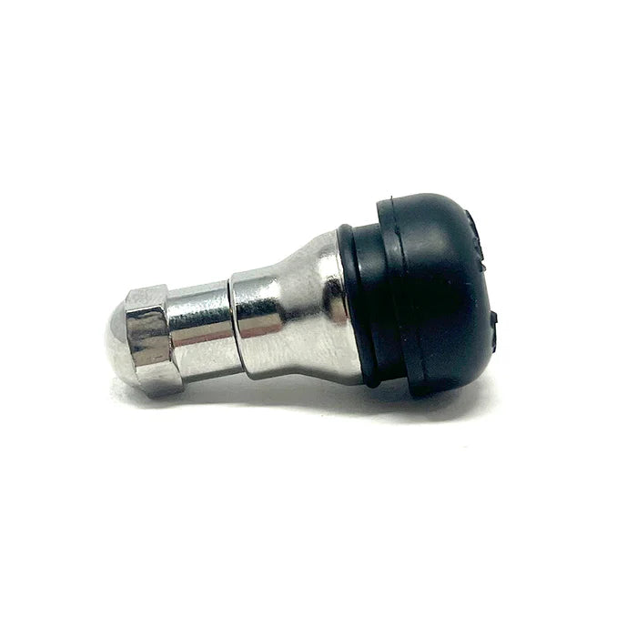 MT-RSR TR412AC - Snap-In Chrome Sleeve Tire Valve - 0.88" Height TR412C