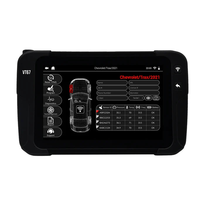 MT-RSR ATEQ VT67 TPMS Tool + 120 "One-Direct" TPMS Sensor Kit SM-VT67-120SCKIT
