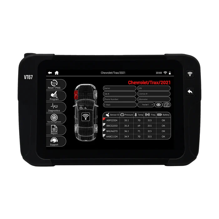 MT-RSR ATEQ VT67 TPMS Tool + 10 "One-Direct" TPMS Sensor Kit SM-VT67-10SCKIT